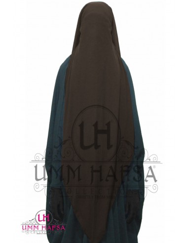 Niqab/Sitar Cap umm hafsa 95cm - Brown-Niqab Umm Hafsa-Maktaba-Ahloulhadith