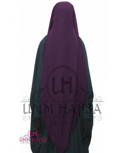 Boné Niqab/Sitar umm hafsa 95cm - Ameixa-Niqab Umm Hafsa-Maktaba-Ahloulhadith