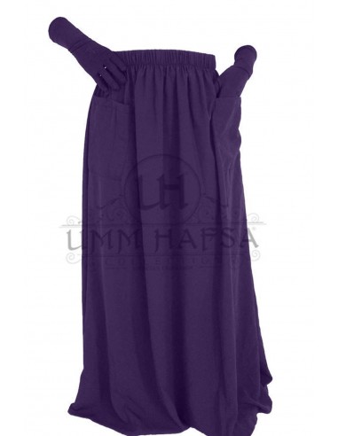 Pocket skirt Umm Hafsa - Aubergine-Skirt/Sarouel Umm hafsa-Maktaba-Ahloulhadith