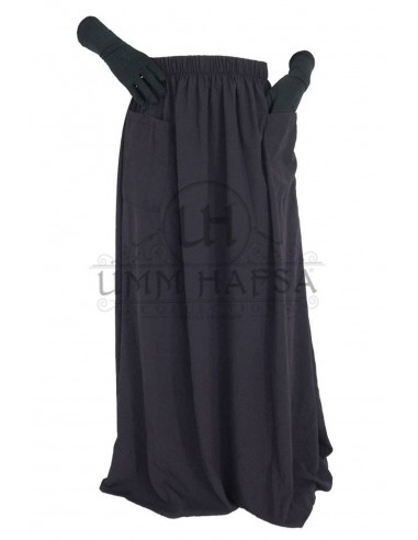 Pocket skirt Umm Hafsa - Black-Skirt/Sarouel Umm hafsa-Maktaba-Ahloulhadith