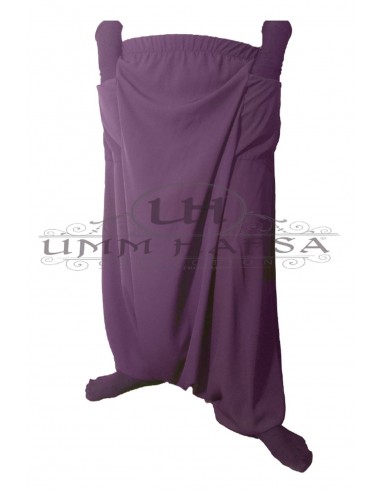 Saroual de bolsillo Umm Hafsa - Ciruela-Falda/Sarouel Umm hafsa-Maktaba-Ahloulhadith