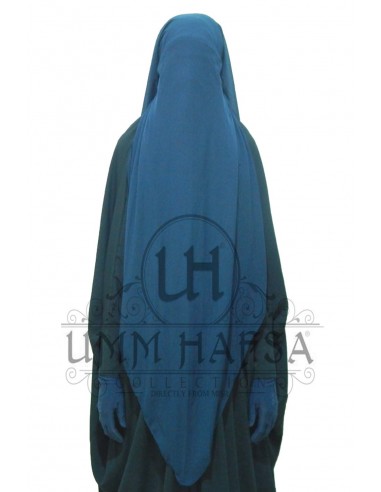 Niqab/Sitar Kappe Umm Hafsa 95cm - Blau-Niqab Umm Hafsa-Maktaba-Ahloulhadith