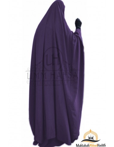 Jilbab mit Reißverschluss "Rock" Umm Hafsa - Aubergine-Jilbab Umm Hafsa-Maktaba-Ahloulhadith