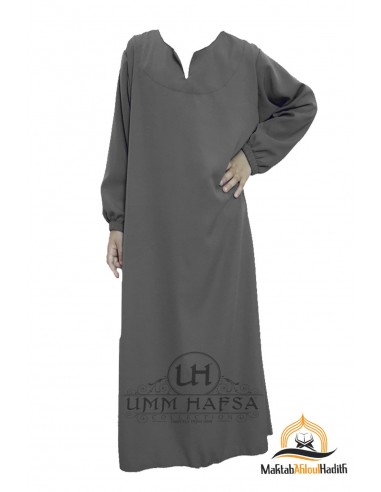 Abaya Hijab flicka Umm hafsa - Svart-Set för abaya/hijab-Maktaba-Ahloulhadith