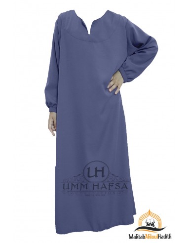 Abaya Hijab rapariga Umm hafsa - azul-Conjunto Abaya/Hijab-Maktaba-Ahloulhadith