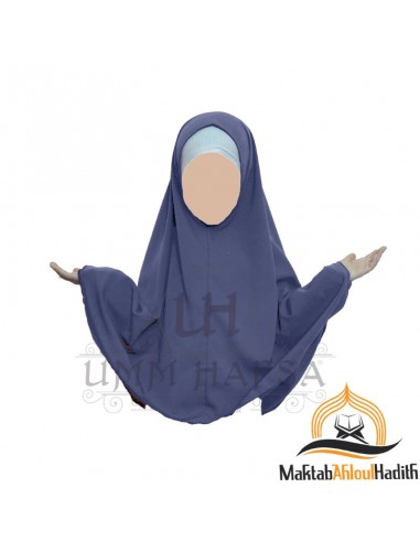 Abaya Hijab ragazza Umm hafsa - blu-Set Abaya/Hijab-Maktaba-Ahloulhadith
