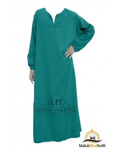 Abaya Hijab flicka Umm hafsa - Anka blå-Set för abaya/hijab-Maktaba-Ahloulhadith