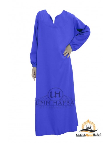 Abaya Hijab Mädchen Umm hafsa - Blau electric-Abaya/Hijab-Kombination-Maktaba-Ahloulhadith
