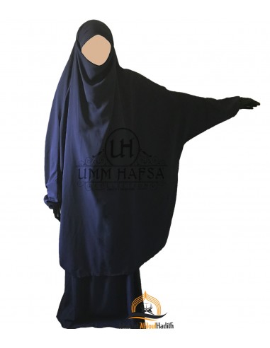 Jilbab 2 peças "saia" clássica Umm Hafsa - Azul-Jilbab Umm Hafsa-Maktaba-Ahloulhadith