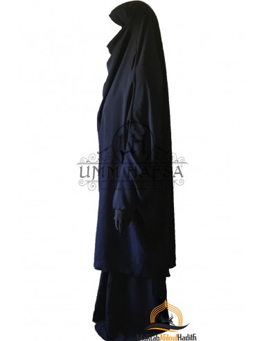 Jilbab 2 peças "saia" clássica Umm Hafsa - Azul-Jilbab Umm Hafsa-Maktaba-Ahloulhadith