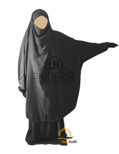 Jilbab 2 Stück Klassisch "Rock" Umm Hafsa - Grau-Jilbab Umm Hafsa-Maktaba-Ahloulhadith