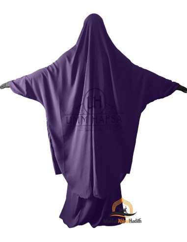 Jilbab 2 pieces Classique "jupe" Umm Hafsa - Aubergine-Jilbab Umm Hafsa-Maktaba-Ahloulhadith