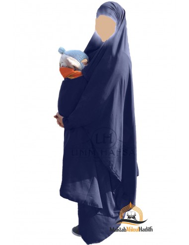 Jilbab de maternidad Umm Hafsa - Azul-Jilbab Umm Hafsa-Maktaba-Ahloulhadith