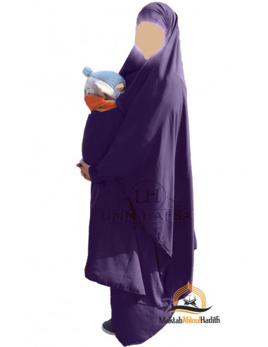 Mutterschafts-Jilbab/Trägerin "Rock" Umm Hafsa - Aubergine-Jilbab Umm Hafsa-Maktaba-Ahloulhadith