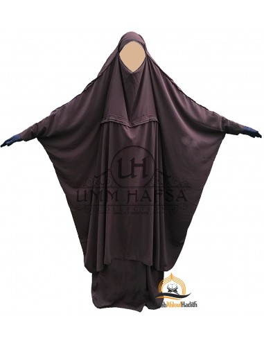 Umm Hafsa Jilbab för mammor - Brun-Jilbab Umm Hafsa-Maktaba-Ahloulhadith