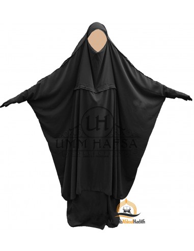 Jilbab de maternidad Umm Hafsa - Negro-Jilbab Umm Hafsa-Maktaba-Ahloulhadith