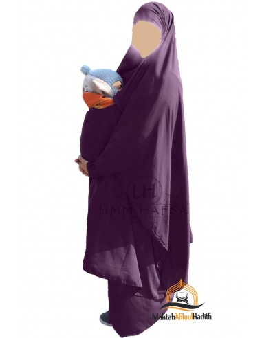 Jilbab/falda de maternidad Umm Hafsa - Ciruela-Jilbab Umm Hafsa-Maktaba-Ahloulhadith