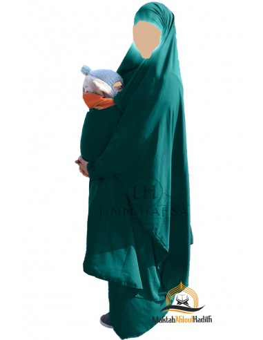 Umm Hafsa Positie Jilbab - Eend Blauw-Jilbab Umm Hafsa-Maktaba-Ahloulhadith