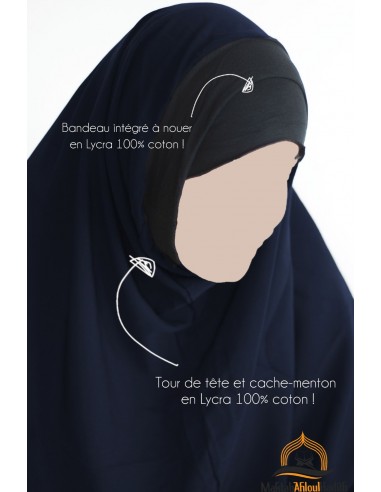 Conjunto Abaya + Khimar Lycra Umm Hafsa - Ameixa-Abaya Umm Hafsa-Maktaba-Ahloulhadith