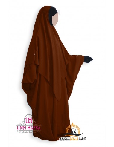 Abaya + Khimar Lycra set Umm Hafsa - Cannella-Abaya Umm Hafsa-Maktaba-Ahloulhadith