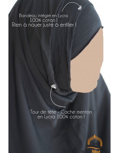 Abaya + Khimar Lycra Set Umm Hafsa - Aubergine-Abaya Umm Hafsa-Maktaba-Ahloulhadith