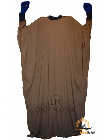 Abaya Lycra Umm Hafsa - Cinnamon-Abaya Umm Hafsa-Maktaba-Ahloulhadith