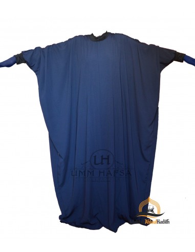 Abaya Lycra Umm Hafsa - BLÅ-Abaya Umm Hafsa-Maktaba-Ahloulhadith