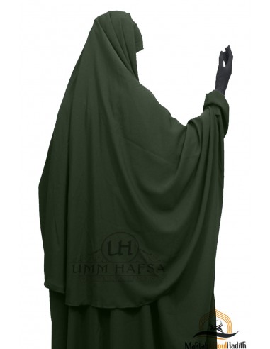 Hijab / Khimar Cape Umm Hafsa - Khaki-Hijab/Khimar Umm Hafsa-Maktaba-Ahloulhadith