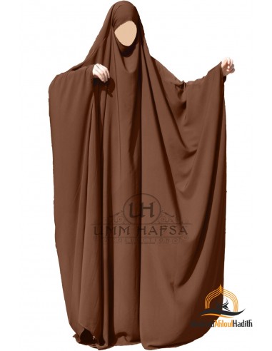 Big jilbab Saoudien Umm Hafsa - Cinnamon-JILBAB 1 PIECE-Maktaba-Ahloulhadith