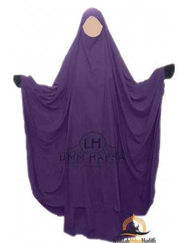 Grote jilbab tweedelig "SKIRT" umm hafsa - Aubergine-Jilbab Umm Hafsa-Maktaba-Ahloulhadith