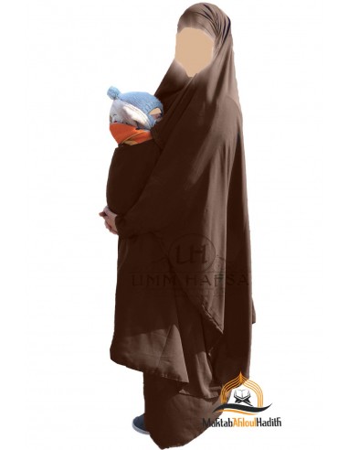 Umm Hafsa positiejilbab - Bruin-Jilbab Umm Hafsa-Maktaba-Ahloulhadith