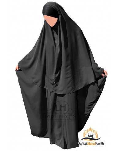Maryam Umm Hafsa Abaya/hijab - Nero-Abaya Umm Hafsa-Maktaba-Ahloulhadith