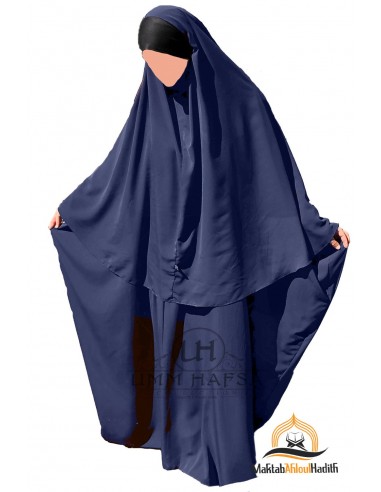 Maryam Umm Hafsa set med abaya/hijab - Blå-Abaya Umm Hafsa-Maktaba-Ahloulhadith