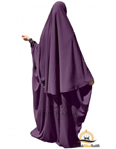 Abaya/hijab set Maryam Umm Hafsa - Plum-Abaya Umm Hafsa-Maktaba-Ahloulhadith