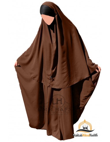 Maryam Umm Hafsa Conjunto abaya/hijab - Canela-Abaya Umm Hafsa-Maktaba-Ahloulhadith