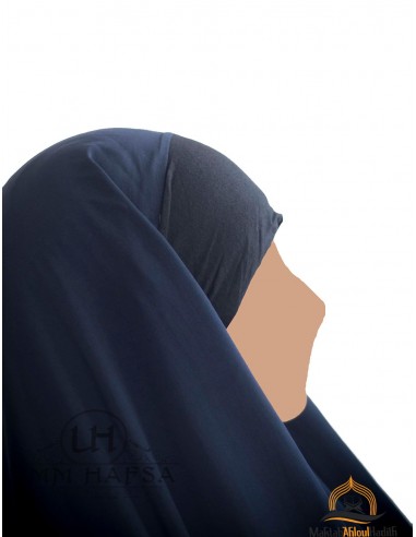 Hijab / Khimar Maryam Umm Hafsa - Blå-Hijab/Khimar Umm Hafsa-Maktaba-Ahloulhadith