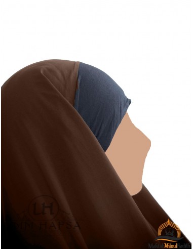 Hijab / Khimar Maryam Umm Hafsa - Marrón-Hijab/Khimar Umm Hafsa-Maktaba-Ahloulhadith