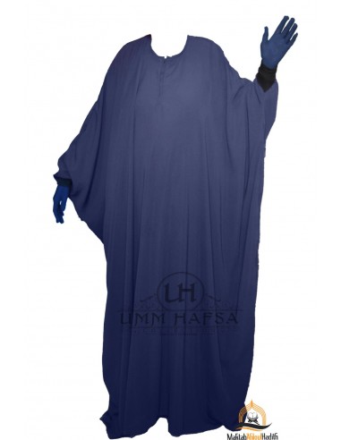 Abaya Maryam Umm Hafsa - Azul-Abaya Umm Hafsa-Maktaba-Ahloulhadith
