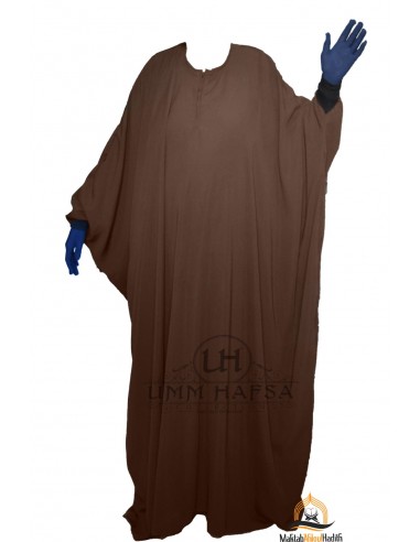 Abaya Maryam Umm Hafsa - Brown-Abaya Umm Hafsa-Maktaba-Ahloulhadith