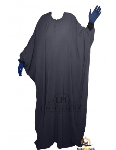 Abaya Maryam Umm Hafsa - Grau-Abaya Umm Hafsa-Maktaba-Ahloulhadith