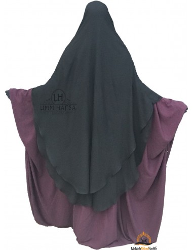 Niqab hafsa 1m70 Umm Hafsa - Zwart-Niqab Umm Hafsa-Maktaba-Ahloulhadith
