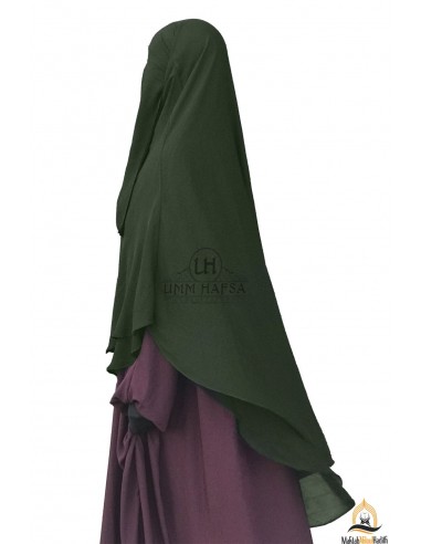 Niqab hafsa 1m70 Umm Hafsa - Kaki-Niqab Umm Hafsa-Maktaba-Ahloulhadith