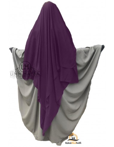 Niqab/Sitar Cap Umm Hafsa 1m50 - Ciruela-Niqab Umm Hafsa-Maktaba-Ahloulhadith