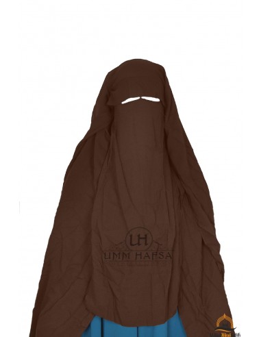 Boné Niqab/Sitar umm hafsa 1m25 - Castanho-Niqab Umm Hafsa-Maktaba-Ahloulhadith
