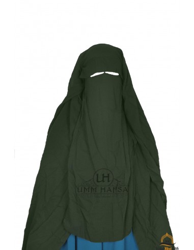 Niqab/Sitar muts umm hafsa 1m25 - Khaki-Niqab Umm Hafsa-Maktaba-Ahloulhadith