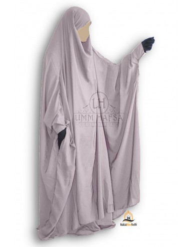 Umm Hafsa Kjol Jilbab med dragkedja - Taupe-JILBAB 2 DELAR KJOL-Maktaba-Ahloulhadith