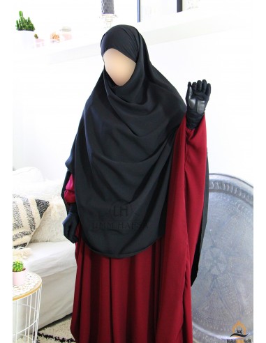Khimar/Hijab Hafsa von Umm Hafsa - Schwarz-Hijab/Khimar Umm Hafsa-Maktaba-Ahloulhadith