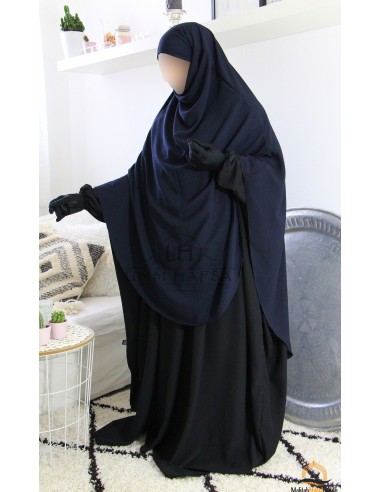 Khimar/Hijab Hafsa från Umm Hafsa - Blå-Hijab/Khimar Umm Hafsa-Maktaba-Ahloulhadith