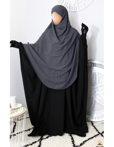 Khimar/Hijab Hafsa från Umm Hafsa - Grå-Hijab/Khimar Umm Hafsa-Maktaba-Ahloulhadith