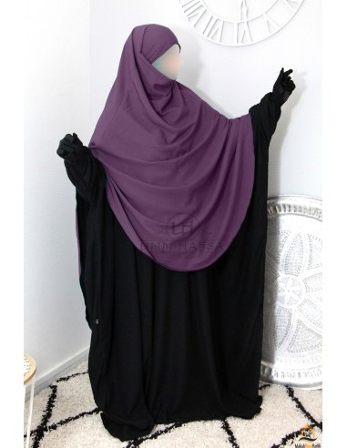Khimar/Hijab Hafsa från Umm Hafsa - Plommon-Hijab/Khimar Umm Hafsa-Maktaba-Ahloulhadith